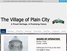 Tablet Screenshot of plain-city.com